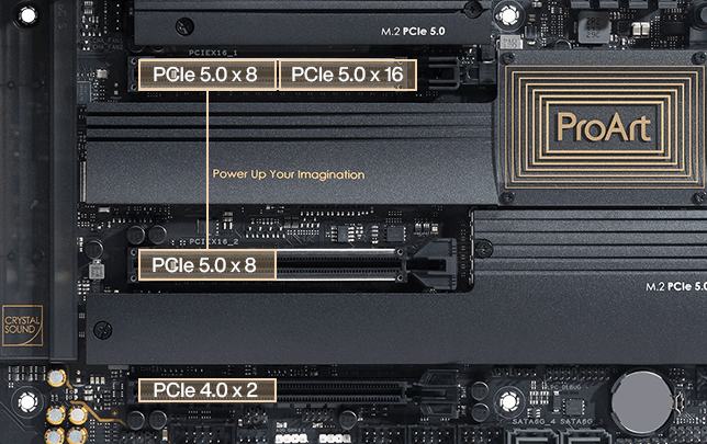 La ProArt X670E-Creator WiFi est prêt pour PCIe 5.0