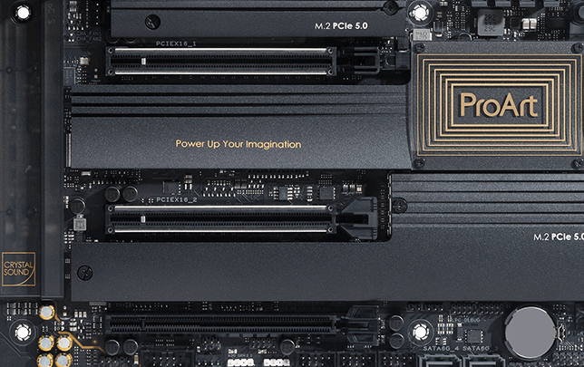 De ProArt X670E-Creator WiFi is PCIe 5.0 ready