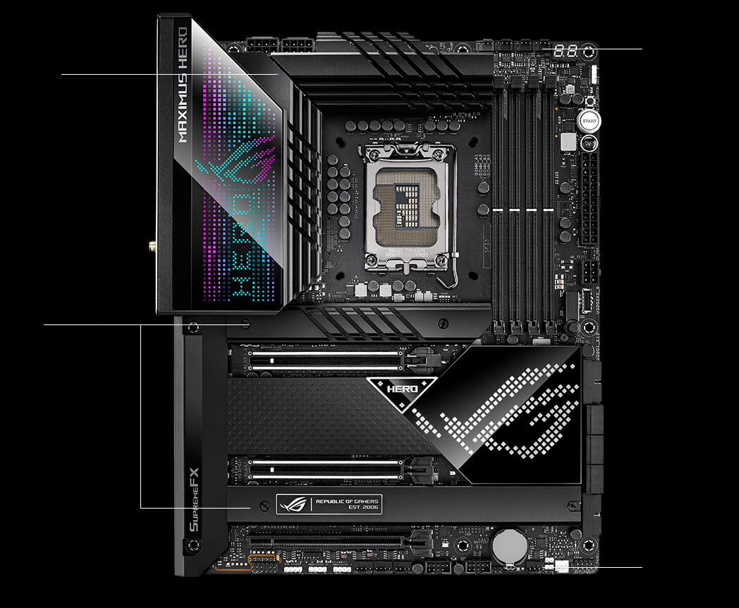 Cooling specs of the ROG Maximus Z690 Hero