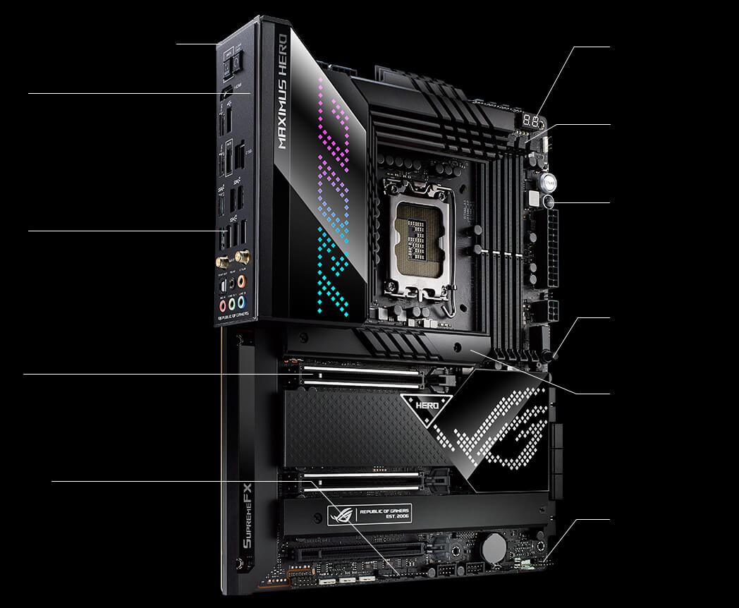 Caractéristiques de personnalisation de la ROG Maximus Z690 Hero