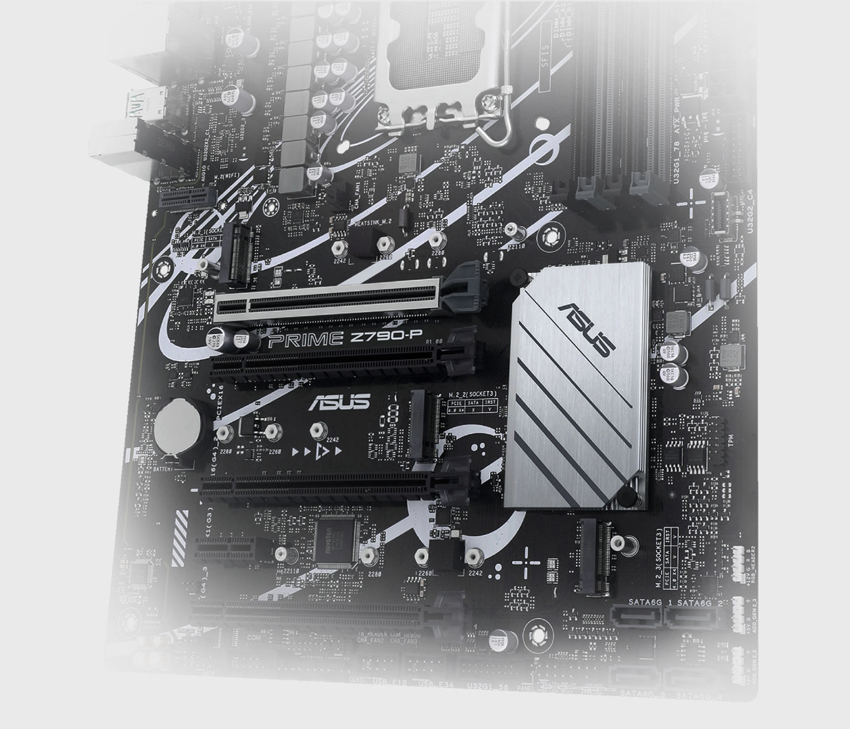 The PRIME Z790-P motherboard supports three M.2 slots.