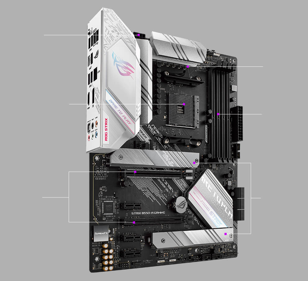 ASUS ROG STRIX B550-A GAMING ATX Moderkort (90MB15J0-M0EAY0)