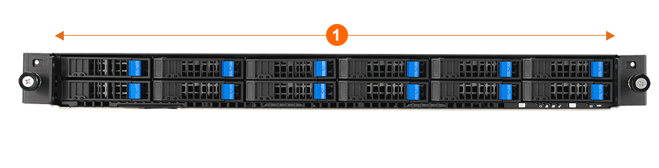 12 NVMe configuration on front panel