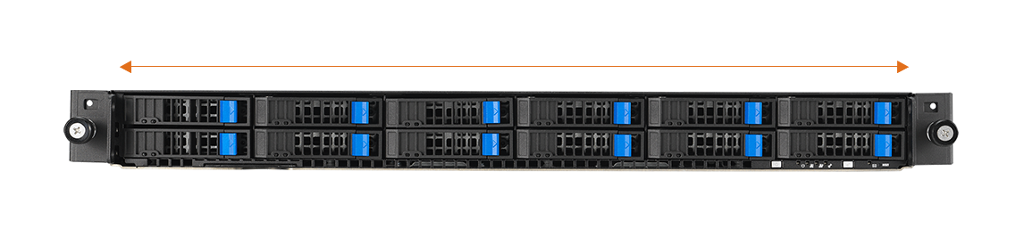 12 NVMe configuration on front panel