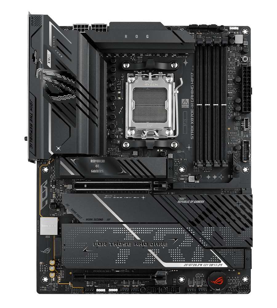 Strix X870E-H fan header locations