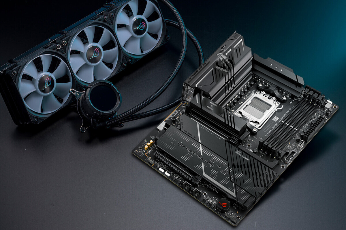 Strix X870E-H is with ROG Strix LC III 360 ARGB LCD