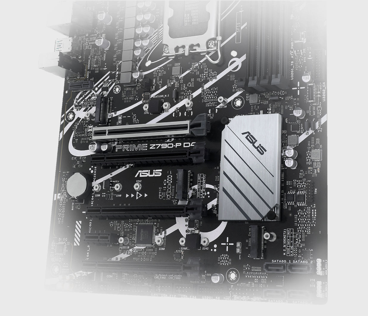 The PRIME Z790-P motherboard supports three M.2 slots.