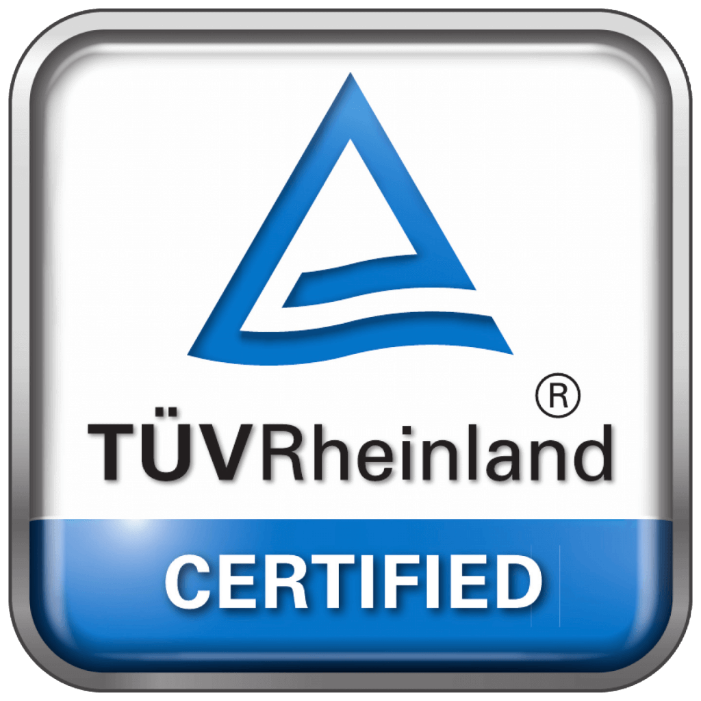Сертификация TÜV Rheinland.