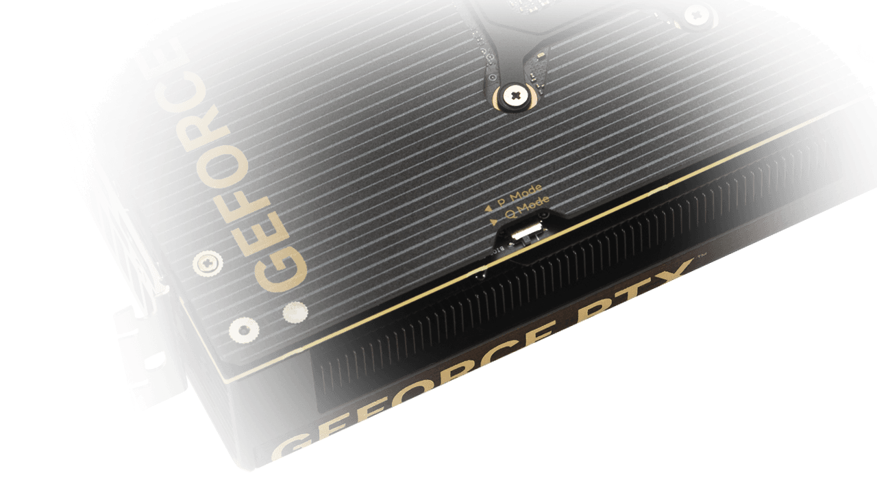 Dual BIOS switch on the back of ProArt RTX 5080 card