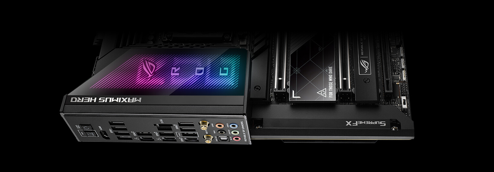 The ROG Maximus Z790 Hero motherboard features SupremeFX audio.