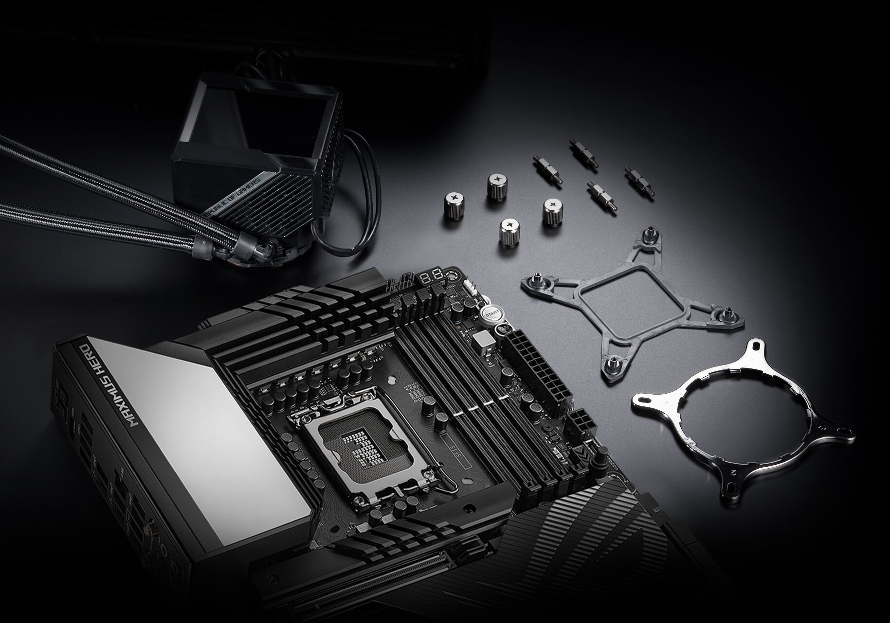 The ROG Maximus Z790 Hero is compatible with all ASUS AIO coolers.