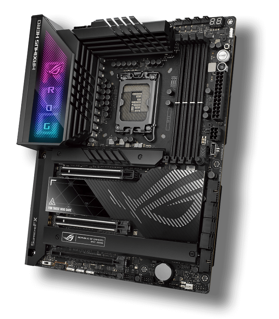 La ROG Maximus Z790 Hero es la compañera definitiva para cualquier procesador Intel de 13.ª generación.