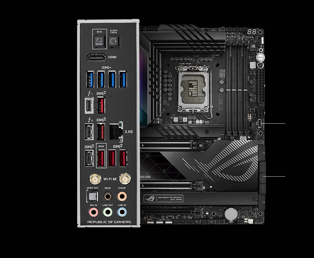 Caractéristiques de connectivité de la ROG Maximus Z790 Hero