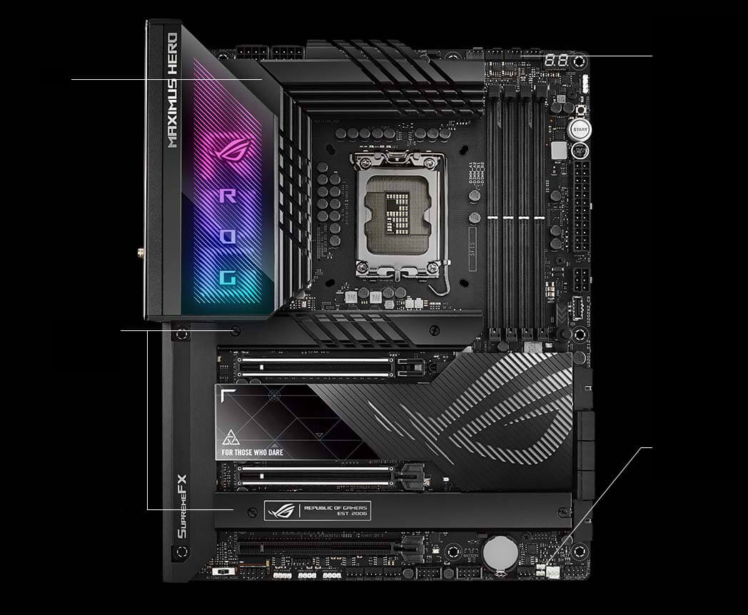 Cooling specs of the ROG Maximus Z790 Hero