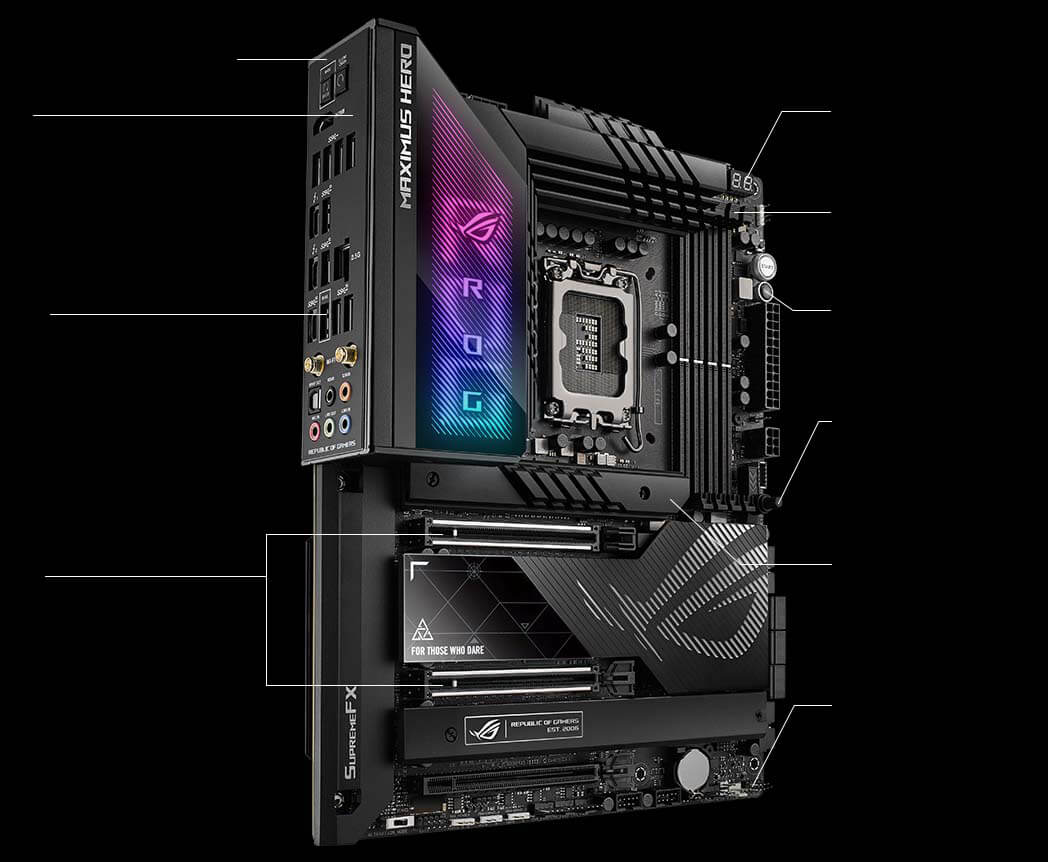 DHZ-vriendelijke specificaties van de ROG Maximus Z790 Hero