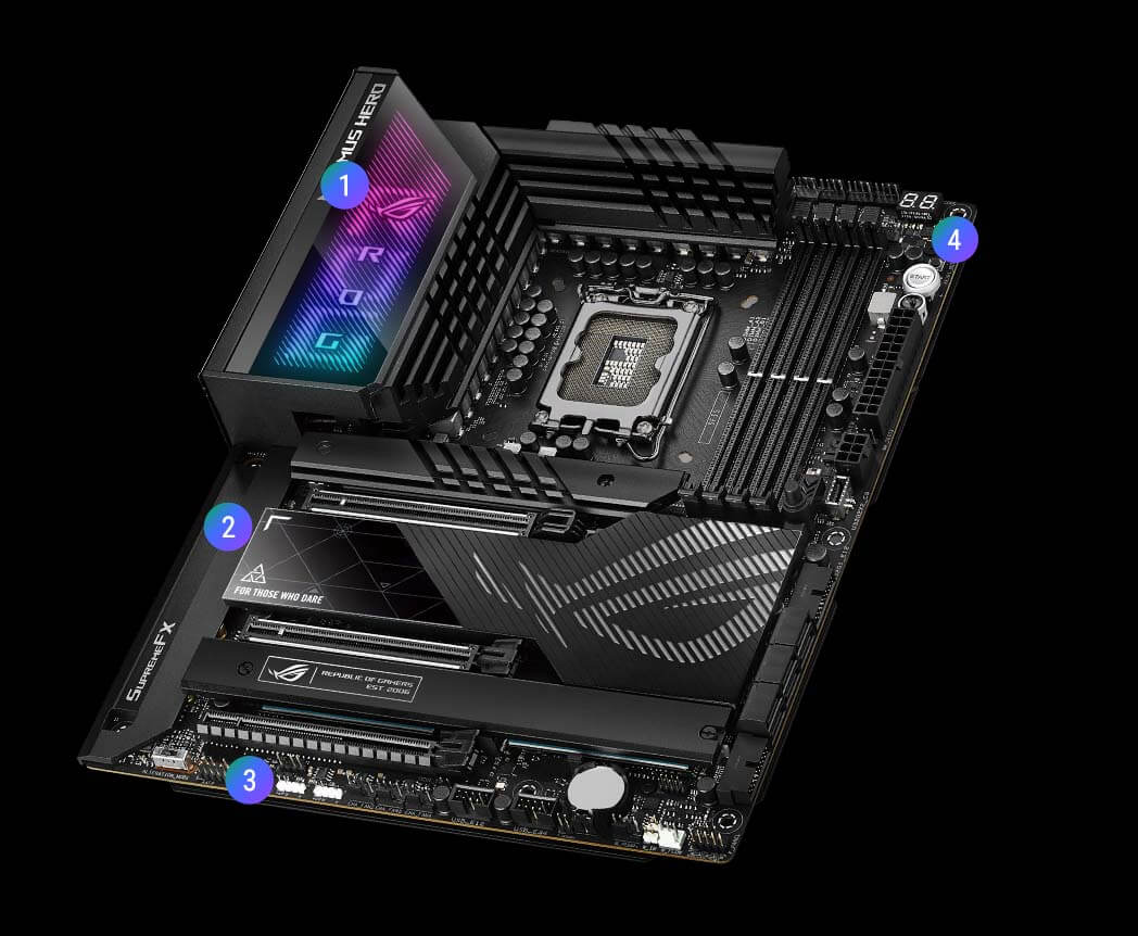 Gaming immersion specs of the ROG Maximus Z790 Hero