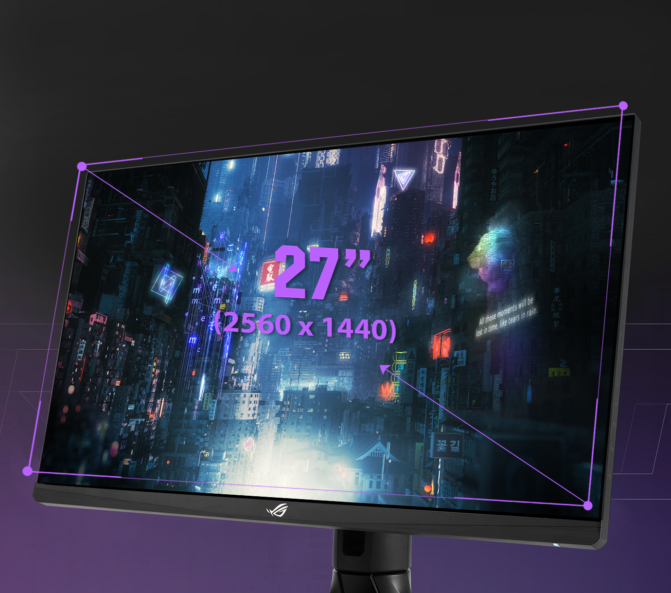 ASUS ROG Strix 27 LED WQHD FreeSync Gaming Monitor with HDR (DisplayPort,  HDMI) Black XG27AQV - Best Buy