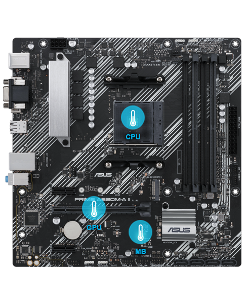 ASUS Motherboard AMD-PRIME A520M-A II