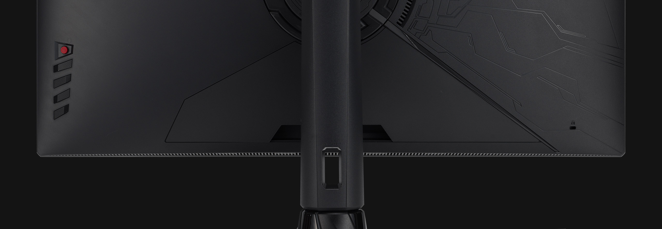 The back I/O ports of PG32UQR