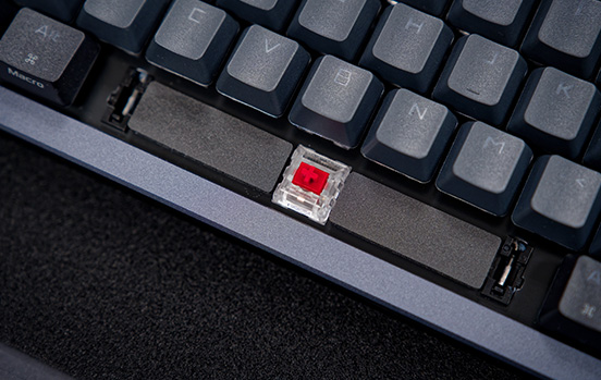 Extra dampening foam under the Spacebar on ROG Azoth