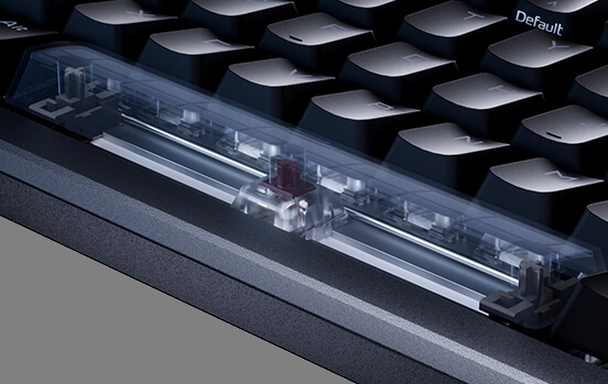 ROG Tastaturstabilisator im Inneren der ROG Azoth