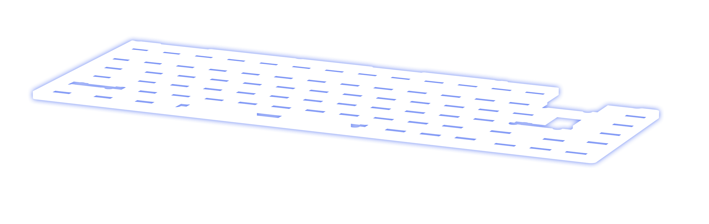 Zobrazenie vrstvy silikónovej podložky vo vnútri ROG Azoth