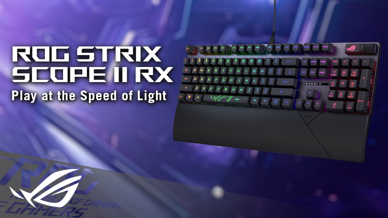 ROG Strix Scope II RX with RGB lighting