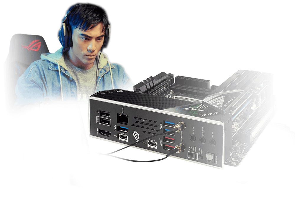 A ROG Strix Z690-I Gaming WiFi dispõe de AI Noise Cancelation (Cancelamento de Ruído) bidirecional