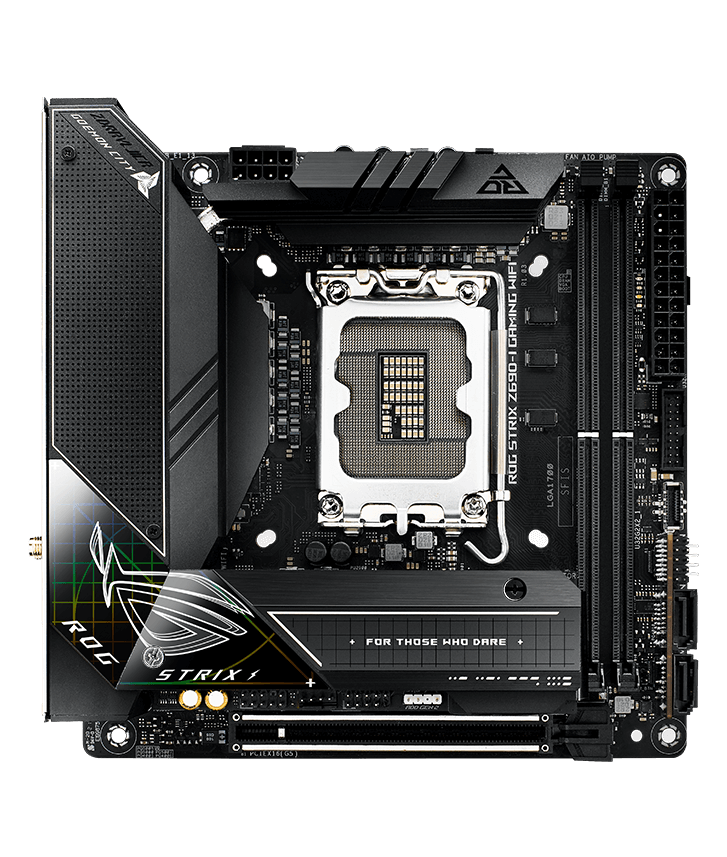 ROG Strix Z690-I Gaming WiFi features an optimized cooling solution