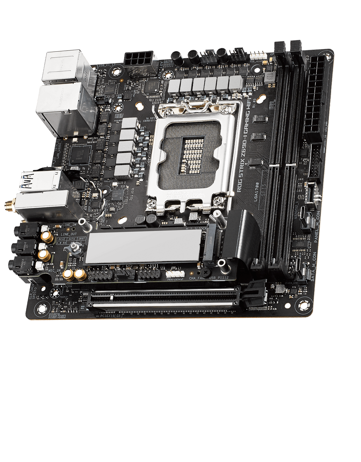  Intel Core i5-12600K Desktop Processor & ASUS ROG Strix Z690-I  Gaming WiFi 6E LGA 1700 (Intel 12th Gen) Mini-ITX Gaming Motherboard :  Electronics