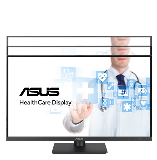 ASUS HealthCare 顯示器提供高度調整功能。