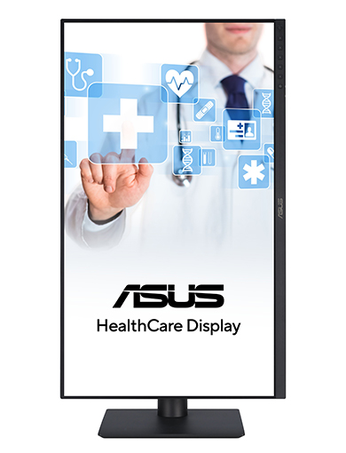 ASUS HealthCare 顯示器提供樞軸旋轉調整功能。