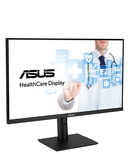 ASUS HealthCare 顯示器提供左右轉動調整功能。