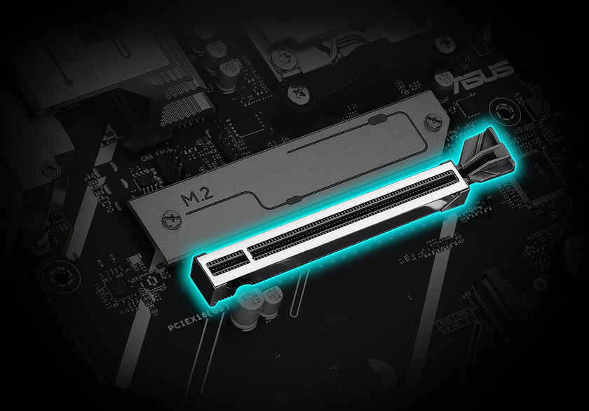 Graphic depicting the PRIME B850-PLUS SafeSlot feature.