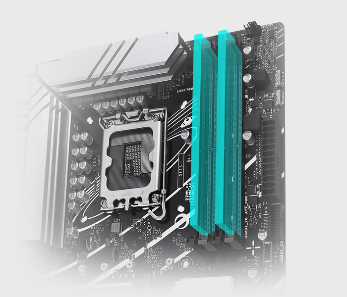 The PRIME Z790-V AX motherboard supports DDR5. 