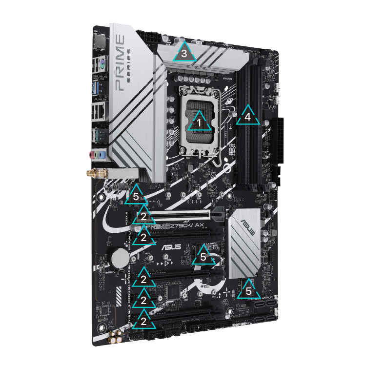 All specs of the PRIME Z790-V AX motherboard