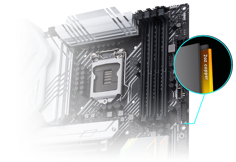 ASUS Prime Z590M-PLUS LGA 1200(Intel11th/10th Gen) microATX Motherboard  (PCIe 4.0, 10 Power Stages, 3X M.2 Slot,Thunderbolt Header,1Gb LAN, 並行輸入 