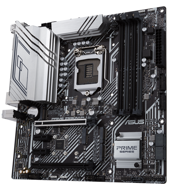 ASUS Prime Z590M-PLUS LGA 1200(Intel11th/10th Gen) microATX Motherboard  (PCIe 4.0, 10 Power Stages, 3X M.2 Slot,Thunderbolt Header,1Gb LAN, 並行輸入 