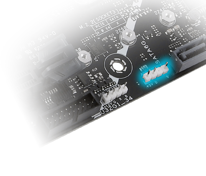 Features addressable Gen 2 headers 