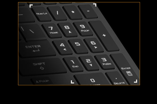 A imagem do teclado numérico