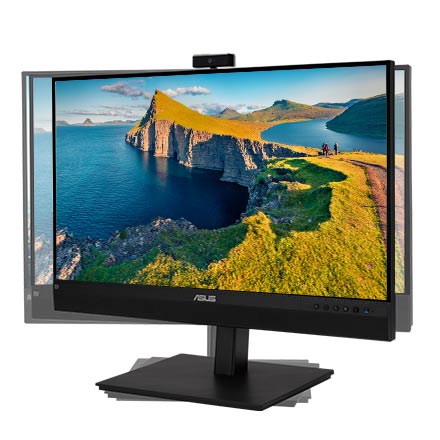 ASUS BE27ACSBK monitor can swivel 180° to the left and right