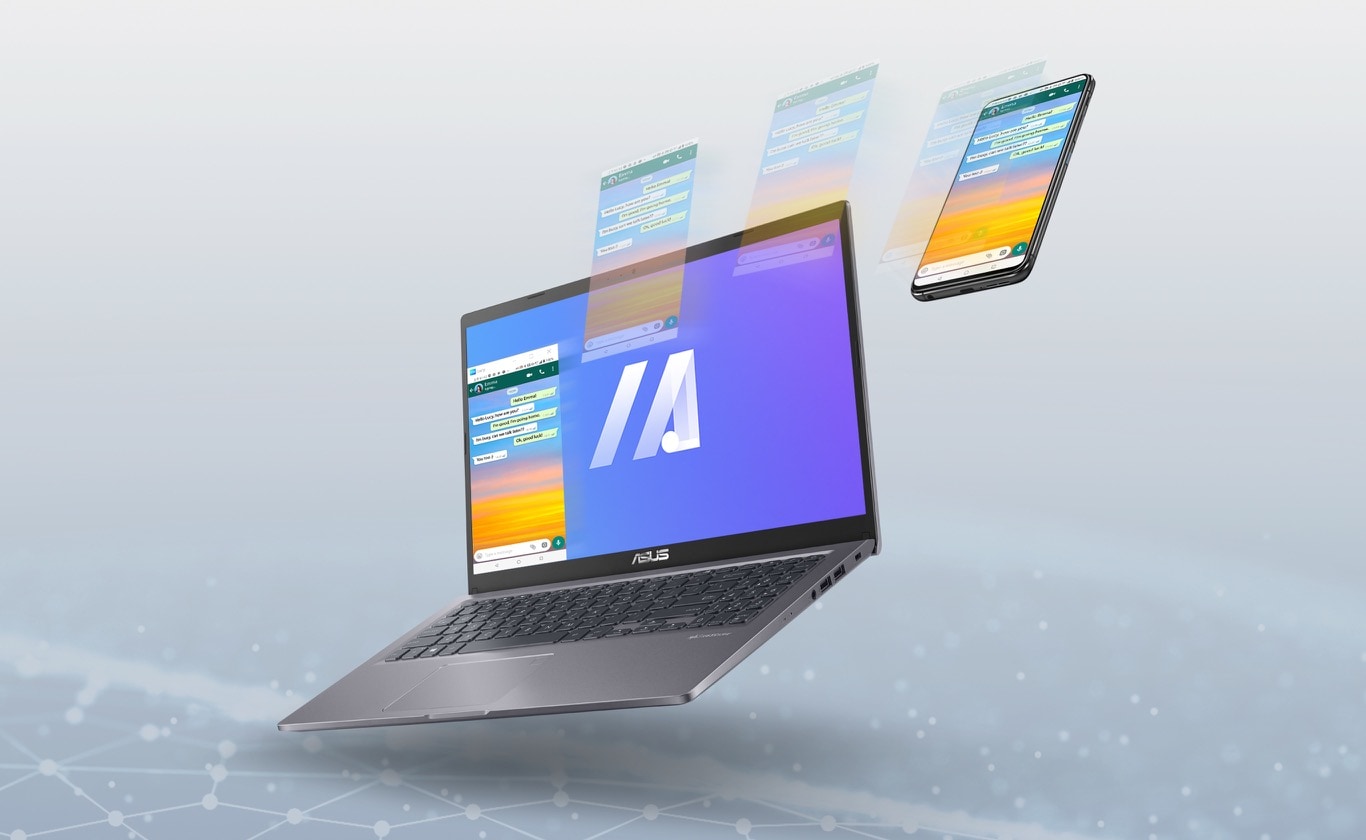 A laptop showing MyASUS.