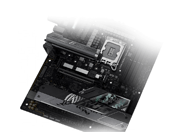 Strix Z890-F M.2 heatsinks and backplate layout