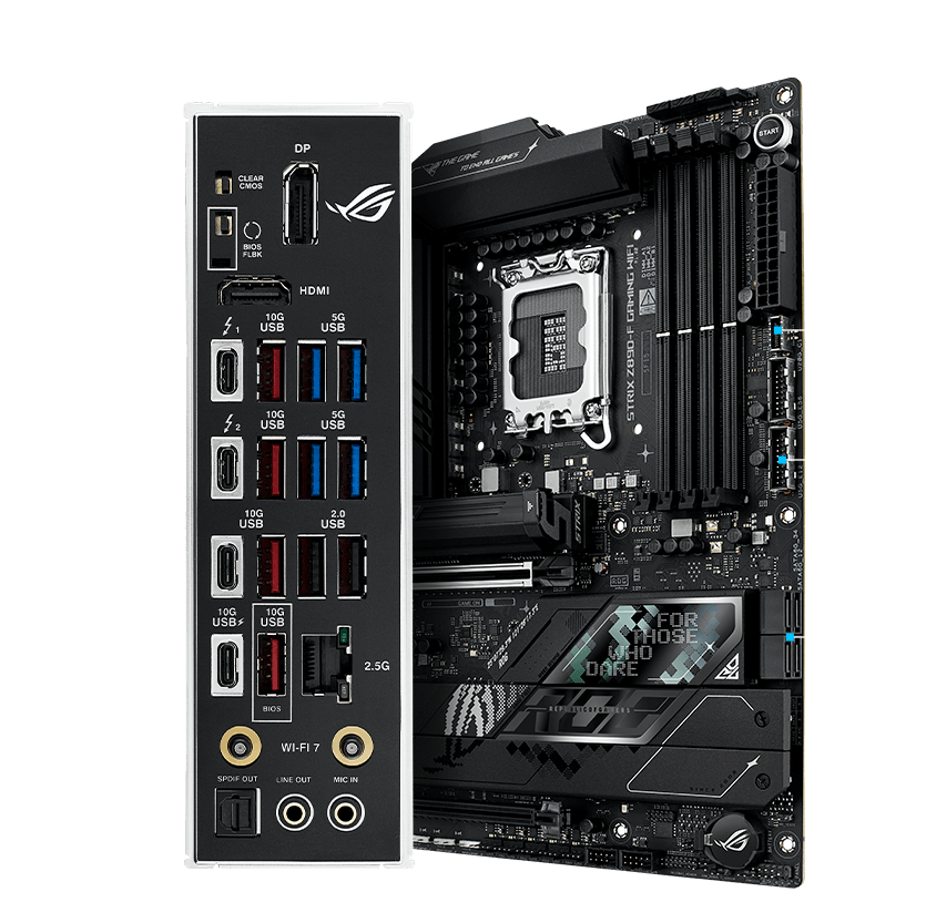 Spécifications de connectivité de la Strix Z890-F