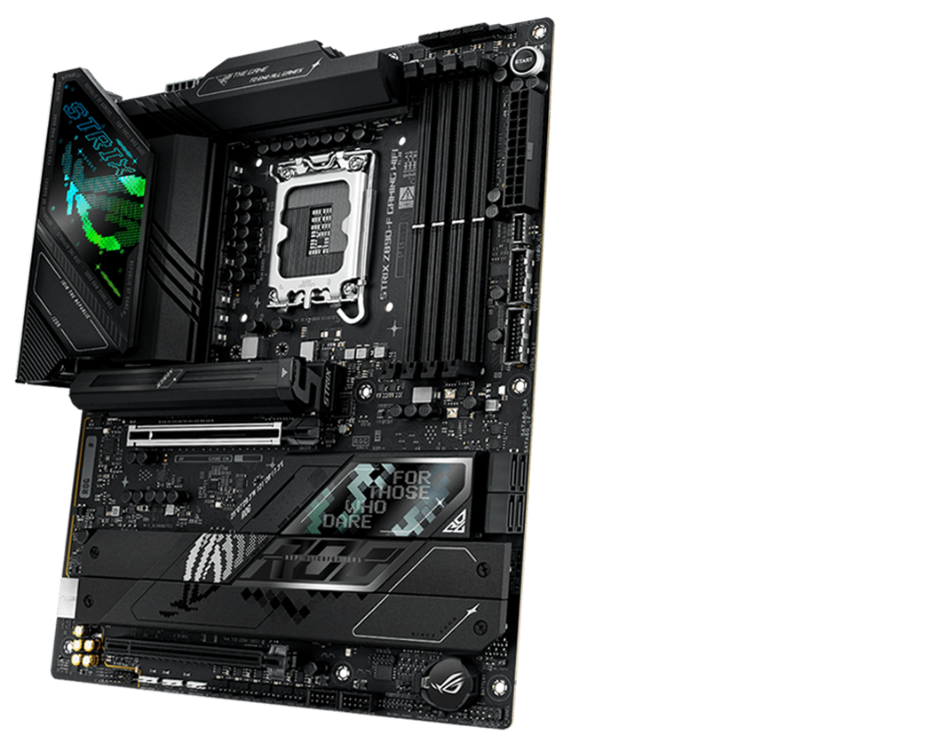 The Strix Z890-F front and back