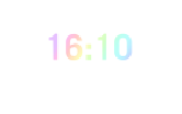 16:10 aspect ratio display icon