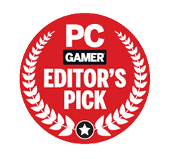 Logo nagrody Editor's Pick od PC Gamer