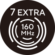 ikona 7 extra 160 MHz kanálov