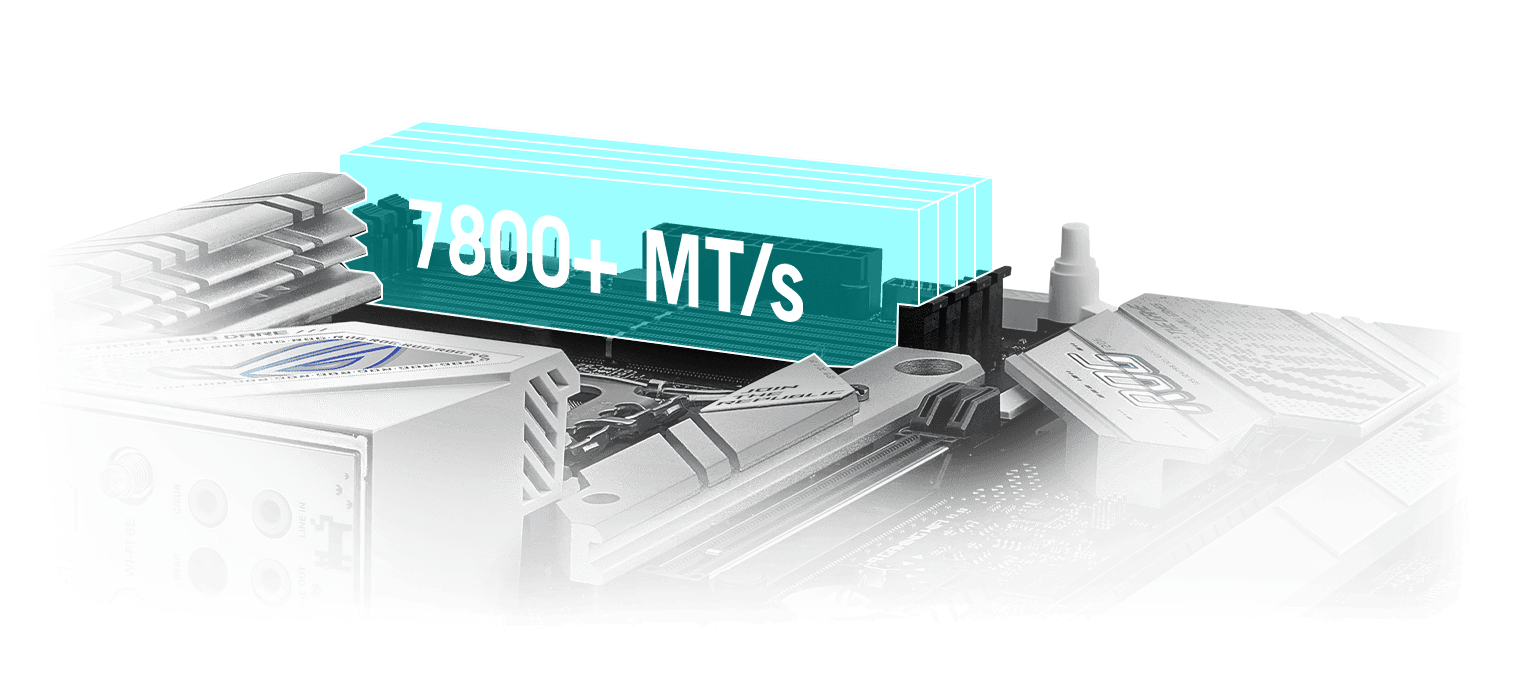 La Strix B760-A te permite overclockear la memoria hasta más de 5333 MT/s.