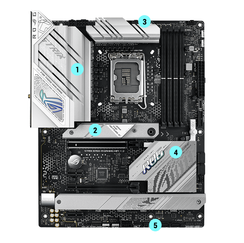 Strix B760-A cooling specifications